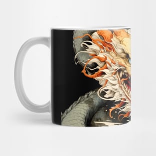 Chinese Dragon: Chinese New Year, Year of the Dragon on a dark (Knocked Out) background Mug